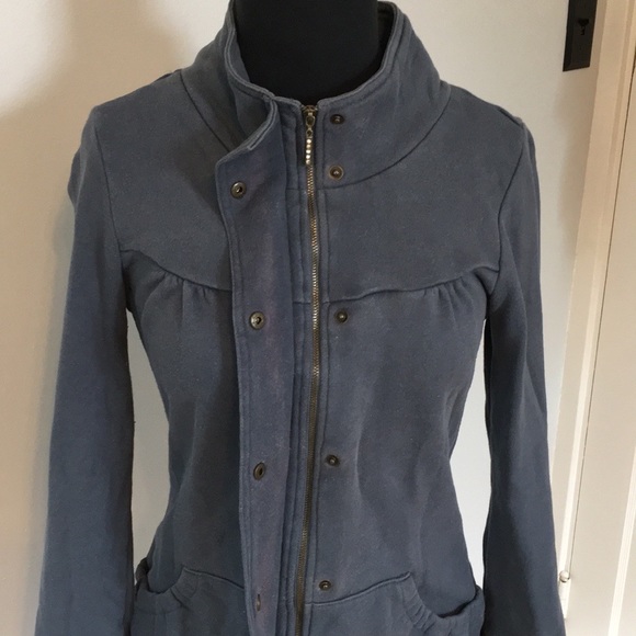 Y2K Forever 21 Blue Military Long Jacket, M - Picture 6 of 12